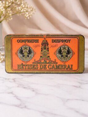 Vintage French Bêtises de Cambrai Tin | Confiserie Despinoy Candy Tin